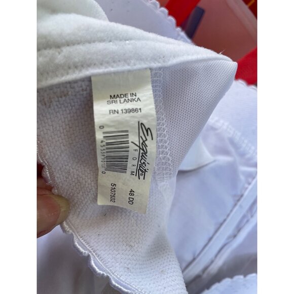 Exquisite Form White Wireless Full Coverage Bra 48DD - Picture 5 of 9